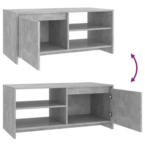 Sofabord 102x50x45 cm konstrueret træ betongrå