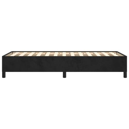 Sengeramme 90x200 cm fløjl sort