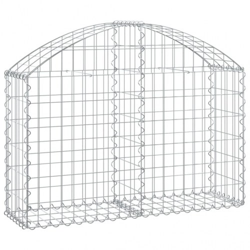Buet gabionkurv 100x30x60/80 cm galvaniseret jern
