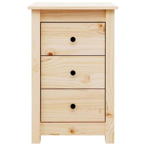 Sengeborde 2 stk. 40x35x61,5 cm massivt fyrretræ