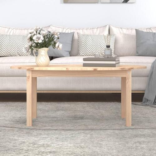 Sofabord 110x55x45 cm massivt fyrretræ