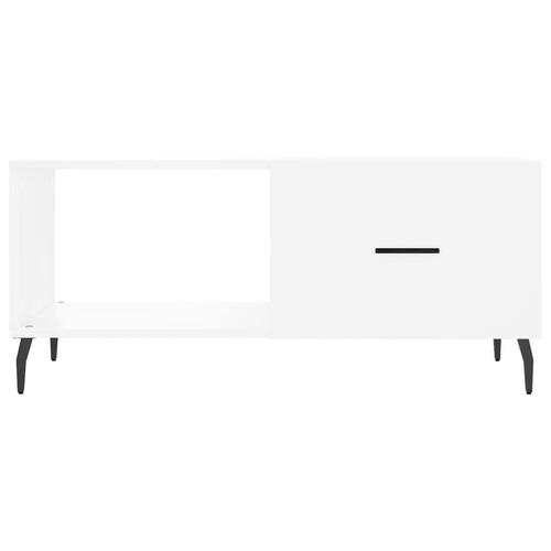Sofabord 90x50x40 cm konstrueret træ hvid