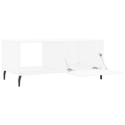 Sofabord 90x50x40 cm konstrueret træ hvid