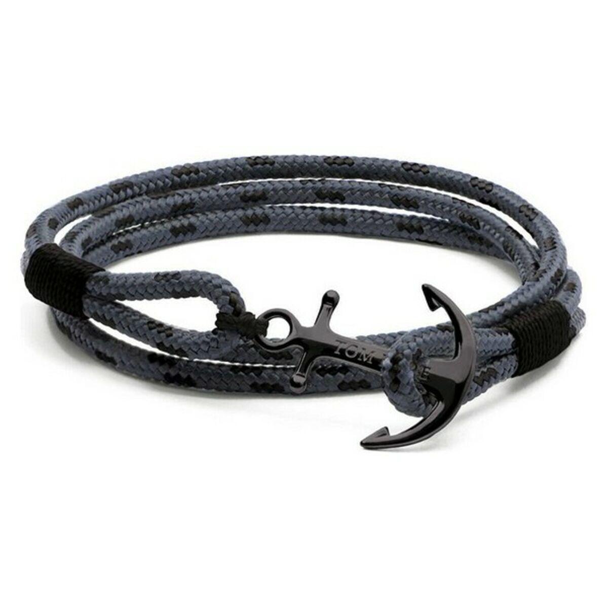 Tom Hope unisex armbånd TM015, sort/grå - 21 cm