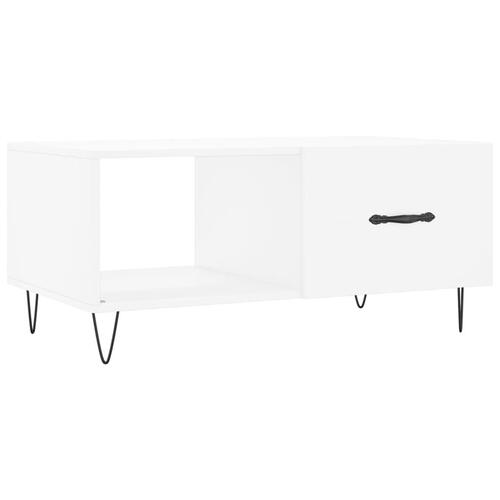 Sofabord 90x50x40 cm konstrueret træ hvid