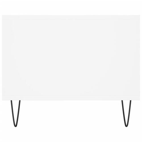 Sofabord 90x50x40 cm konstrueret træ hvid