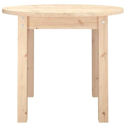 Sofabord Ø 55x45 cm massivt fyrretræ