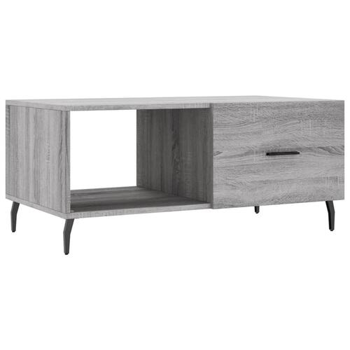 Sofabord 90x50x40 cm konstrueret træ grå sonoma-eg