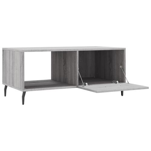Sofabord 90x50x40 cm konstrueret træ grå sonoma-eg