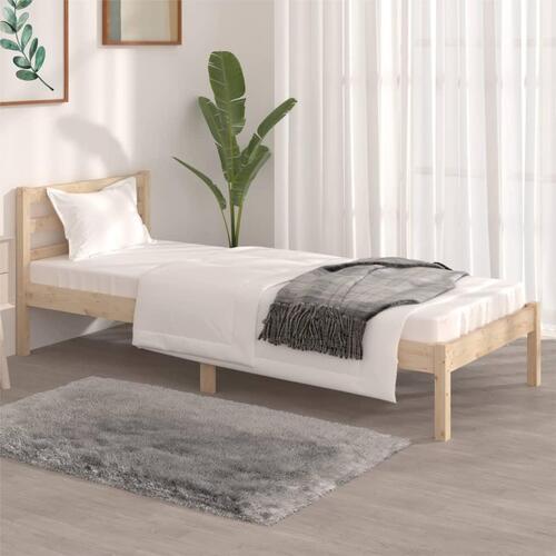 Sengeramme 75x190 cm massivt fyrretræ