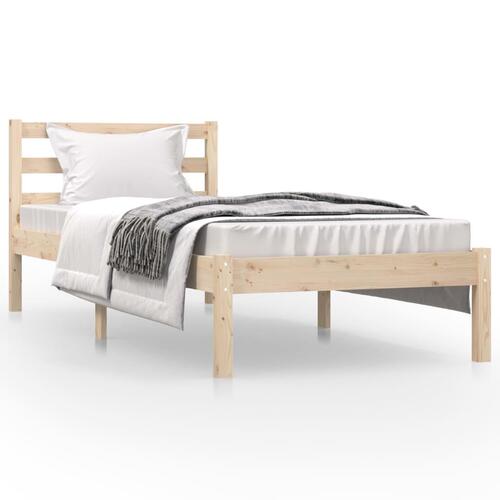 Sengeramme 75x190 cm massivt fyrretræ