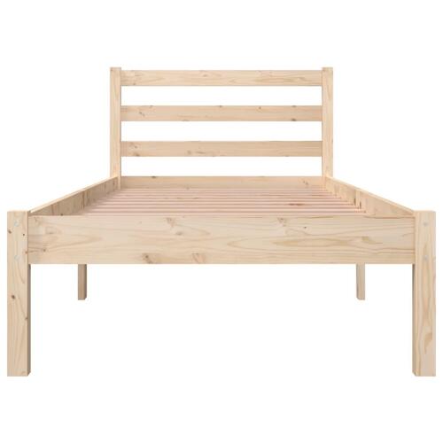 Sengeramme 75x190 cm massivt fyrretræ