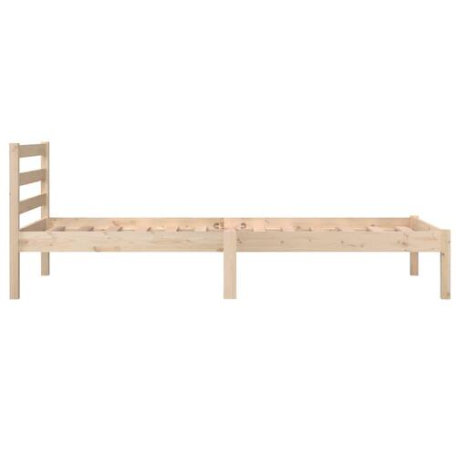 Sengeramme 75x190 cm massivt fyrretræ