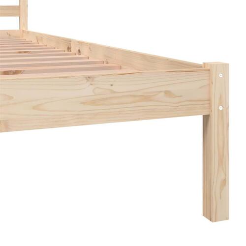Sengeramme 75x190 cm massivt fyrretræ