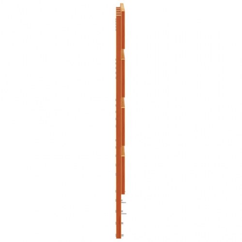 Sengegavl 150 cm i massivt fyrretræ - gyldenbrun