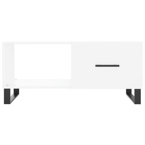 Sofabord 90x50x40 cm konstrueret træ hvid