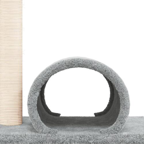 Kradsetræ med tunnel 60x34,5x50 cm lysegrå