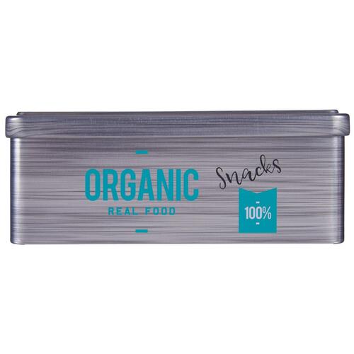 Blik Organic Snacks Grå Dåse (11 x 7,1 x 18 cm) (24 enheder)