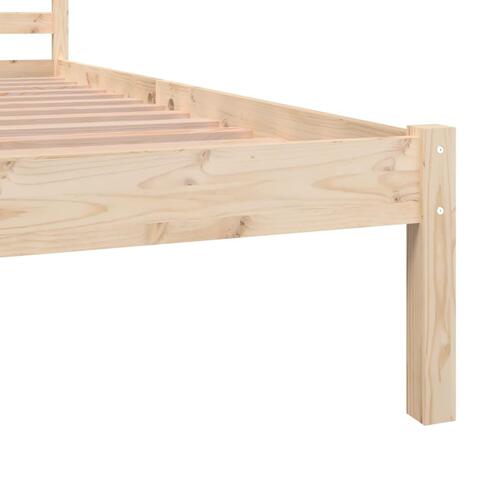Sengeramme 120x190 cm massivt fyrretræ