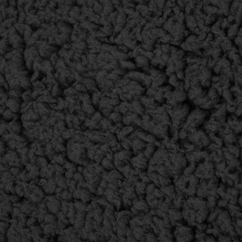 Ergonomisk hundeseng 75x53 cm hør-look fleece sort