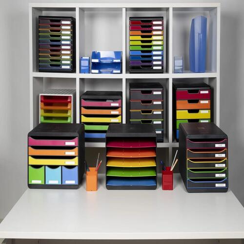 Exacompta Big-Box skuffekabinet med 5 skuffer Plus Horizon harlequin