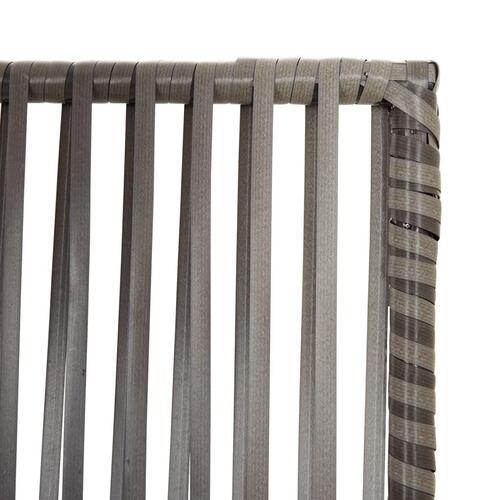 Rumdeler 6 paneler polyrattan grå