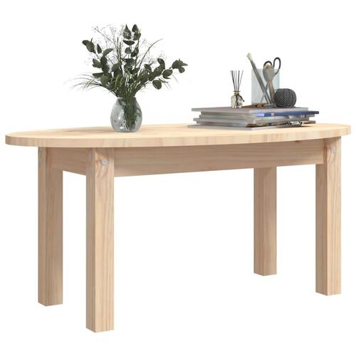 Sofabord 80x40x35 cm massivt fyrretræ