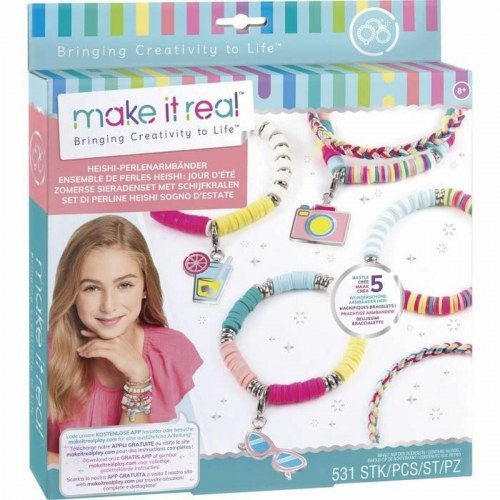 Perler sæt Lansay Make It Real - heishi armbånd, 8+
