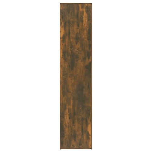 Skoskab 80x39x178 cm konstrueret træ røget egetræsfarve