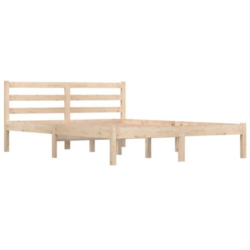 Sengeramme 135x190 cm massivt fyrretræ