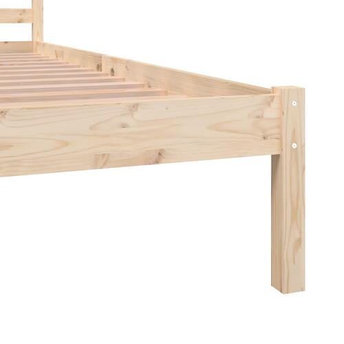 Sengeramme 135x190 cm massivt fyrretræ