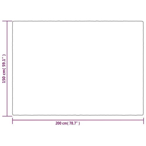 Tyngdetæppe med betræk 150x200 cm 7 kg stof grå