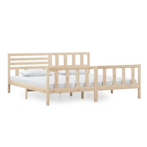 Sengeramme 200x200 cm massivt træ