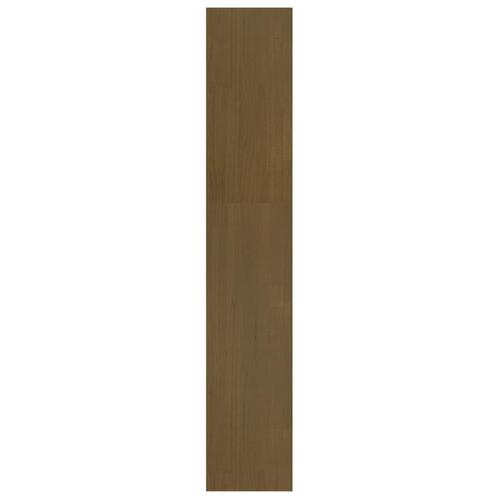 Bogreol/rumdeler 100x30x167,5 cm massivt fyrretræ gyldenbrun