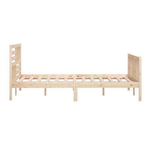Sengeramme 200x200 cm massivt træ