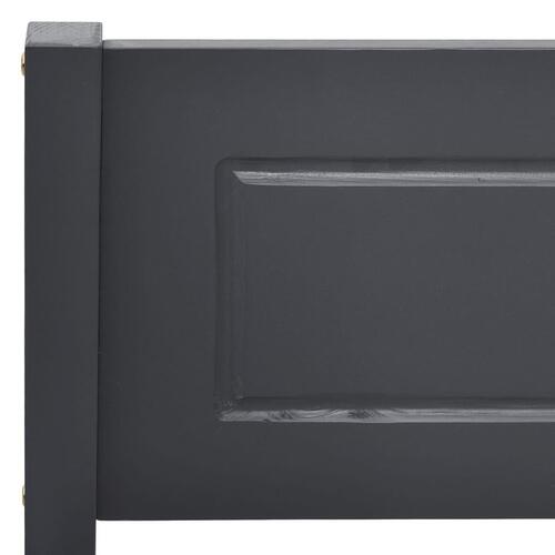 Sengestel 140x200 cm massivt fyrretræ grå