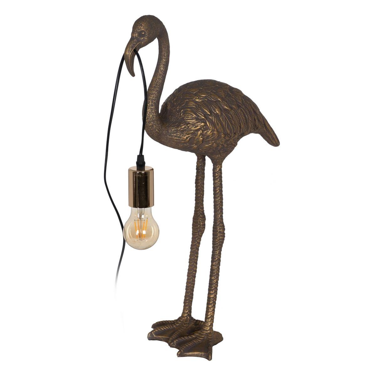 Bordlampe Flamingo Gylden Polyesterharpisk 40 W 220-240 V 37 x 19 x 59 cm