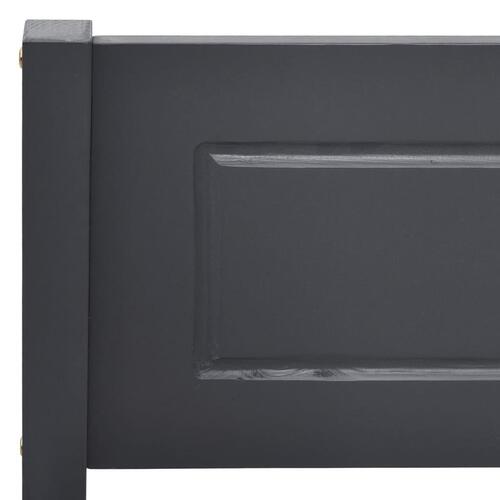 Sengestel 160x200 cm massivt fyrretræ grå