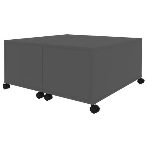 Sofabord 75x75x38 cm konstrueret træ grå