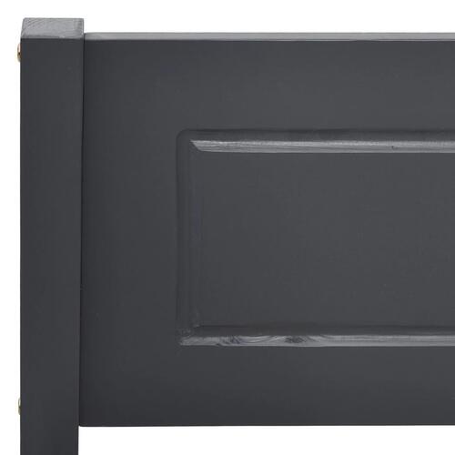 Sengestel 180x200 cm massivt fyrretræ grå