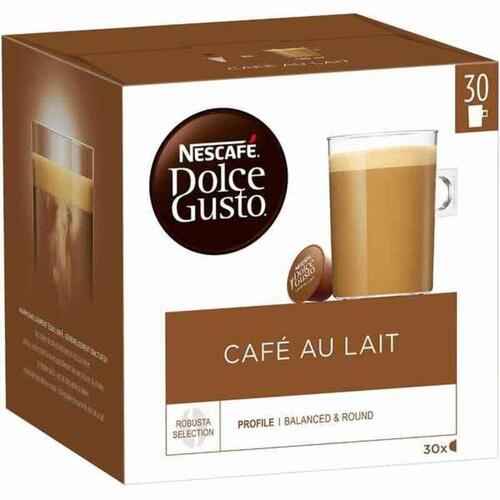 Kaffekapsler Nescafé Dolce Gusto Cafe Au Lait 1 enheder 30 enheder