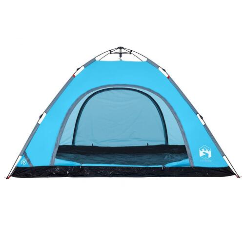 5-personers campingtelt vandafvisende quick-release blå