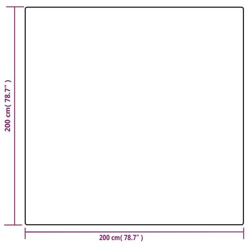 Tyngdetæppe med betræk 200x200 cm 9 kg stof grå