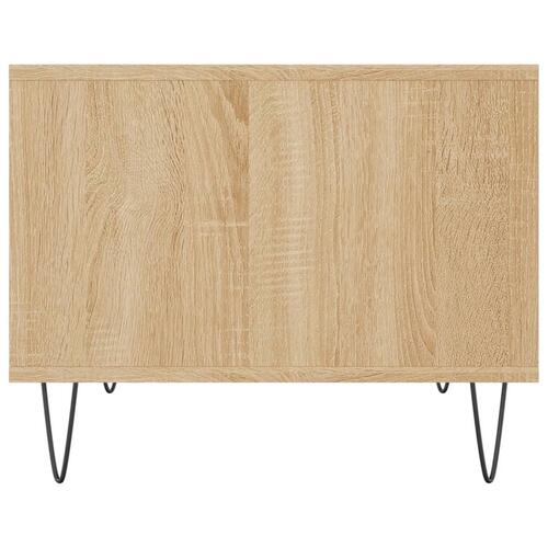 Sofabord 60x50x40 cm konstrueret træ sonoma-eg