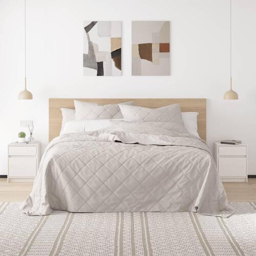 Sengeskabe 2 stk. 40x31x50 cm massivt fyrretræ hvid