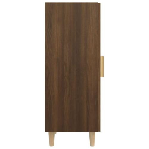 Skænk 34,5x34x90 cm konstrueret træ brun egetræsfarve