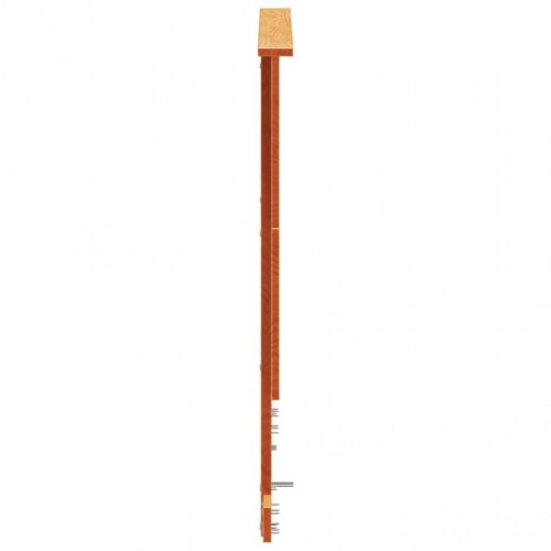 Sengegavl 120 cm i massivt fyrretræ - gyldenbrun
