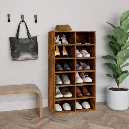 Skoreol 54x34x100,5 cm konstrueret træ røget sonoma-eg