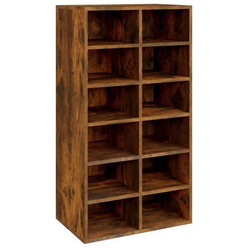 Skoreol 54x34x100,5 cm konstrueret træ røget sonoma-eg