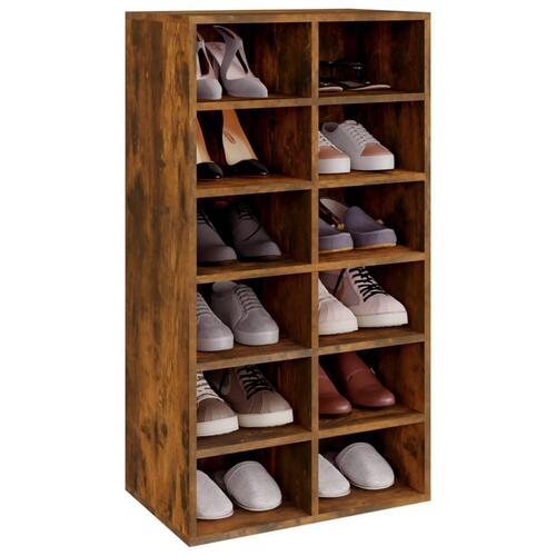Skoreol 54x34x100,5 cm konstrueret træ røget sonoma-eg